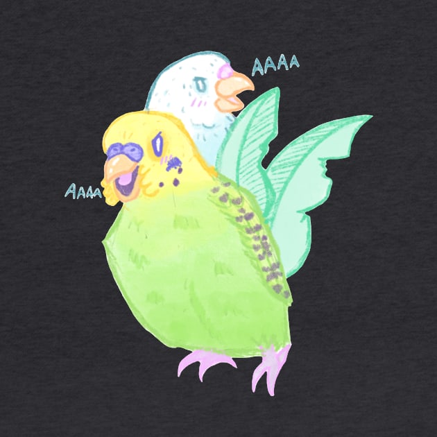 Jungle Budgies by JessaCreation